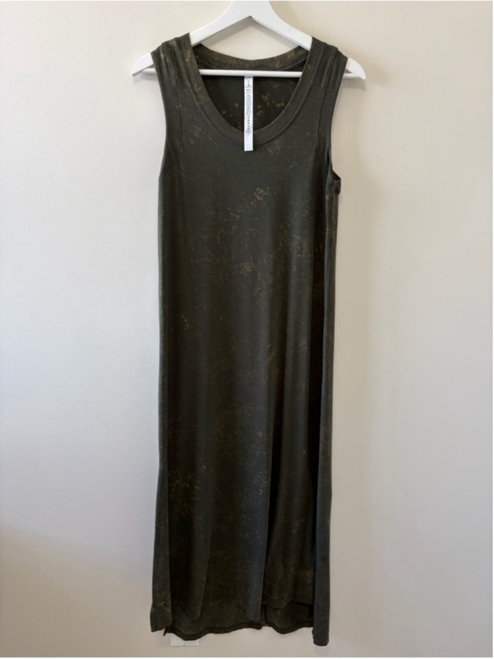 Lululemon All Yours Tank Maxi Dress Cloudy Wash Dark Olive - Picture 6 of 11